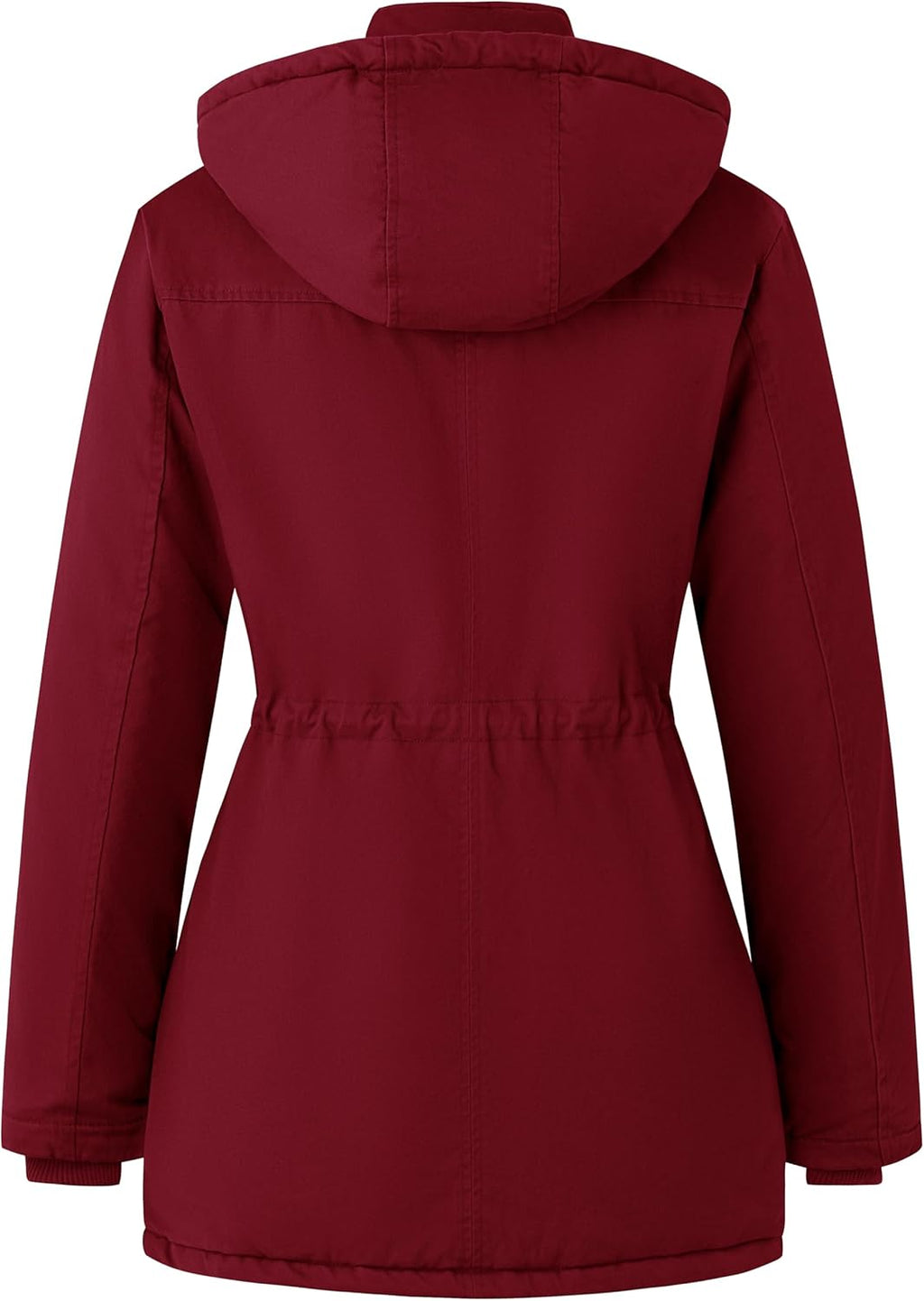 Women'S Winter Thicken Puffer Coat Warm Fleece Lined Parka Jacket with Hood